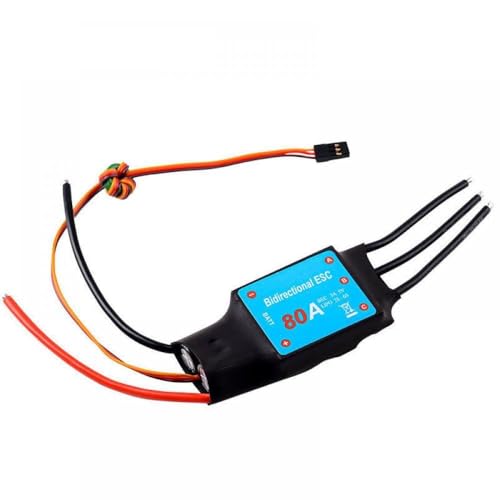 Universelle 12A-200A Bidirektionale bürstenlose ESC Kompatibel mit RC-Autos und pneumatische Unterwasserpropeller(80A (2-6S)) von DPLBAZHC