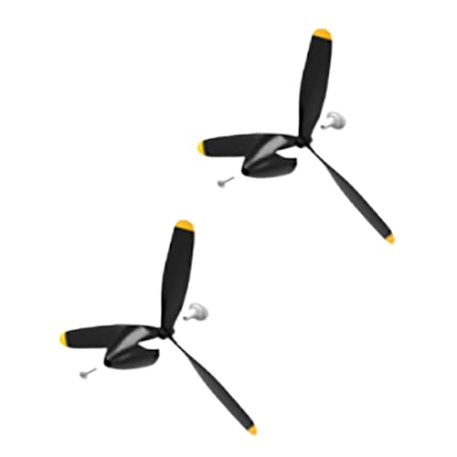 Volantex 761-12 Spitfire 400 mm RC Flugzeug kompatible Teile Propeller Servo Hörner Getriebemotor Receiver Ladegerät und mehr(P7611204-2p) von DPLBAZHC