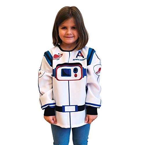 DEQUBE - Astronaut-Kostüm mit Raumschiff, Unisex, Einheitsgröße, Weiß/Blau DEQUBE - Astronaut-Kostüm mit Raumschiff, Unisex, Einheitsgröße, Weiß/Blau von DQB DeQUBE