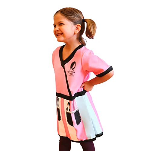 DEQUBE - Stylisten Kostüm mit Taschen und Pinseln, unisex, Einheitsgröße, Rosa/Schwarz DEQUBE - Stylisten Kostüm mit Taschen und Pinseln, unisex, Einheitsgröße, Rosa/Schwarz von DQB DeQUBE