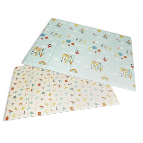 DQB DeQUBE - Faltbare Babydecke aus Schaumstoff, 198 x 148 cm, wendbar und stoßfest (Deqube Trading 911D00192) von DQB DeQUBE