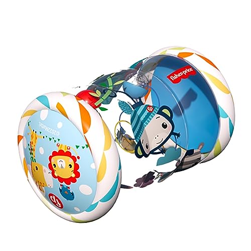 Fisher Price Babyroller aufblasbar, Maße 48 x 44 x 25 cm, Baby Rolle, Enthält 3 Bälle, Empfohlen für Kinder ab 6 Monaten von DQB DeQUBE