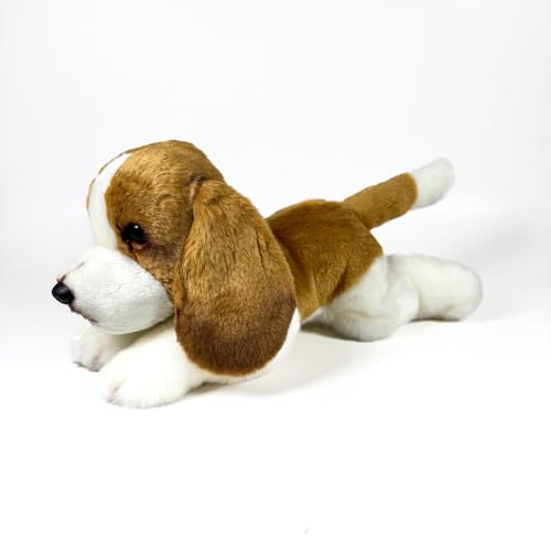 Fundación Bocalan Plüschtier, Basset Hound, liegend, 25 cm, ab 0 Monaten (DeQube 939D00298) von DQB DeQUBE