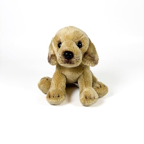 Fundación Bocalan Plüschtier, Labrador Zimt, sitzend, 12 cm, ab 0 Monaten (DeQube 939D00252) von DQB DeQUBE