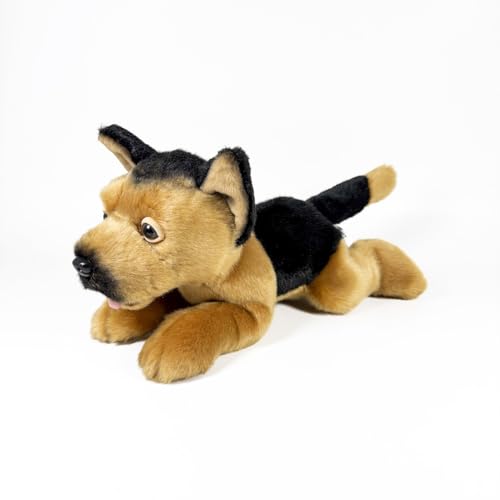 Fundación Bocalan Plüschtier, Schäferhund, liegend, 25 cm, ab 0 Monaten (DeQube 939D00290) von DQB DeQUBE