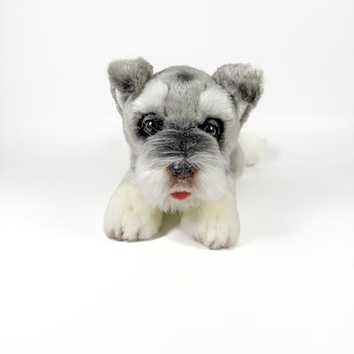 Fundación Bocalan Plüschtier, Schnauzer, liegend, 25 cm, ab 0 Monaten (DeQube 939D00288) von DQB DeQUBE