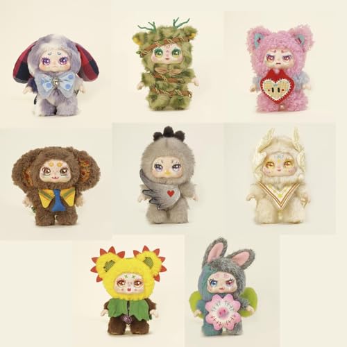 KIMMON Blind Box Plüschfigur zum Sammeln, Serie Spring New Growth, beweglich, 6 Figuren + 2 Geheimnisse, 17-18 cm, 1 zufällige Einheit (Deqube 920D00312) von DQB DeQUBE
