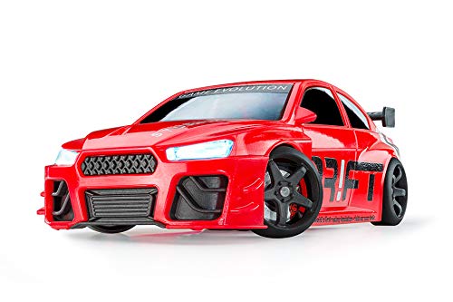 DR!FT Racer Red Turbo Sport ferngesteuertes Drift Auto, Rc Car mit realistischer Fahrdynamik zur Steuerung mit iPhone oder Android, reales Fahrverhalten simuliert via App von DR!FT