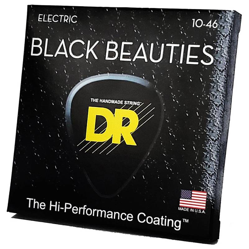 DR Strings Black Beauties BKE-10 Medium Saiten E-Gitarre von DR Strings