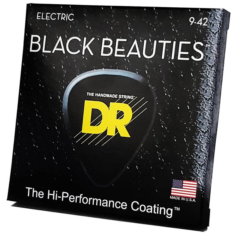DR Strings Black Beauties BKE-9 light Saiten E-Gitarre von DR Strings