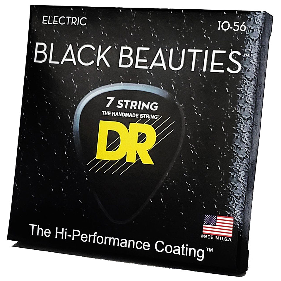 DR Strings Black Beauties BKE7-10 7-String Medium Saiten E-Gitarre DR Strings Black Beauties BKE7-10 7-String Medium Saiten E-Gitarre von DR Strings
