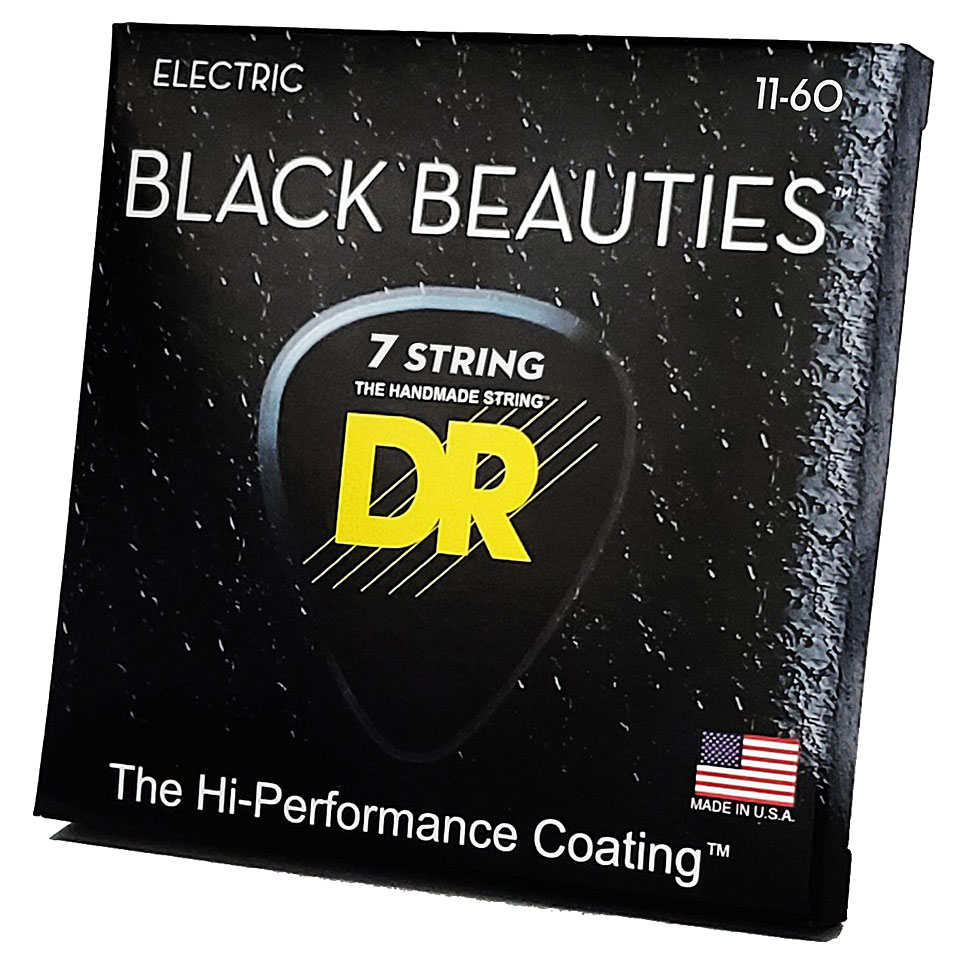 DR Strings Black Beauties BKE7-11 7-String Extra Heavy Saiten DR Strings Black Beauties BKE7-11 7-String Extra Heavy Saiten von DR Strings