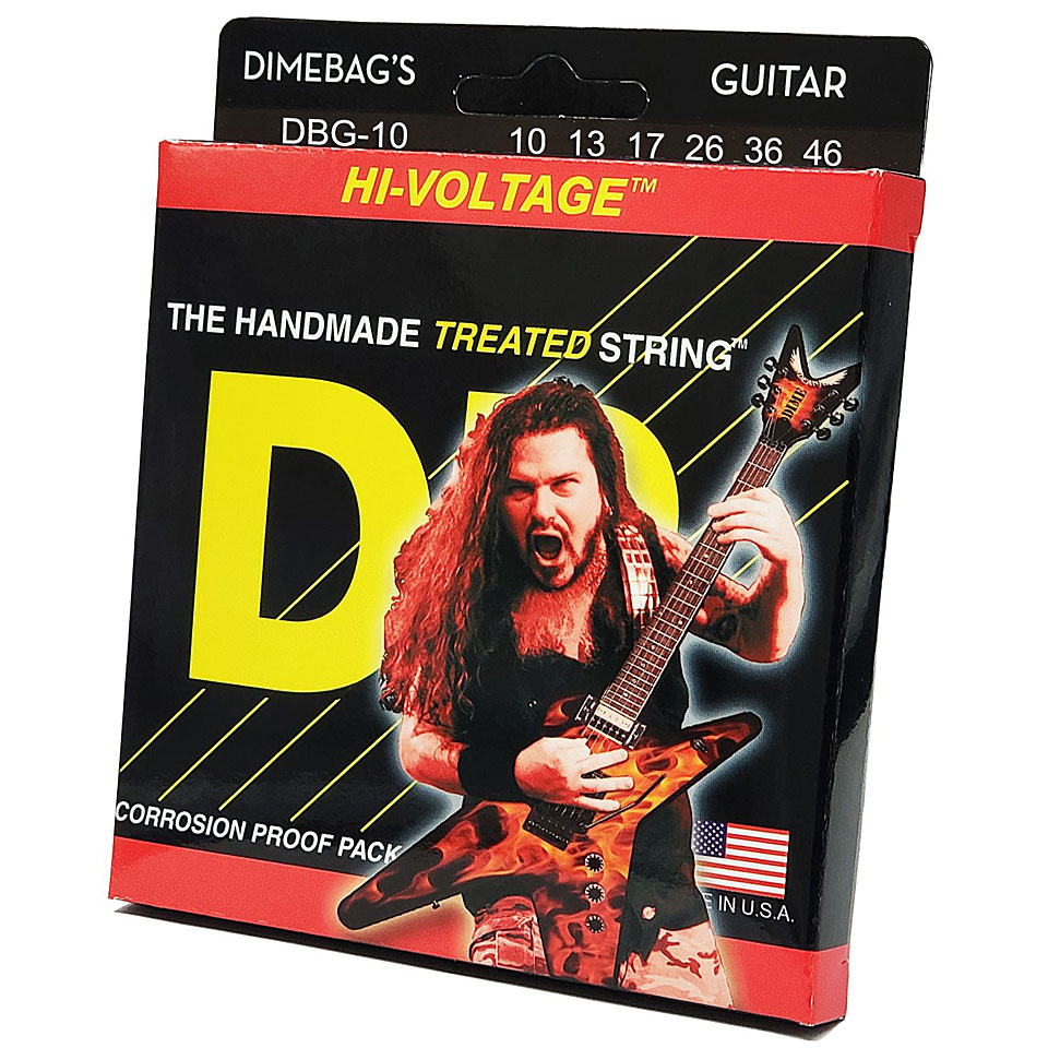DR Strings Dimebag Hi Voltage DBG-10 Medium Saiten E-Gitarre DR Strings Dimebag Hi Voltage DBG-10 Medium Saiten E-Gitarre von DR Strings