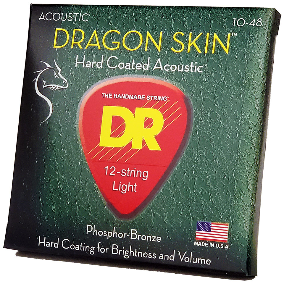 DR Strings Dragon Skin DSA-10/12 12 String Saiten Westerngitarre DR Strings Dragon Skin DSA-10/12 12 String Saiten Westerngitarre von DR Strings