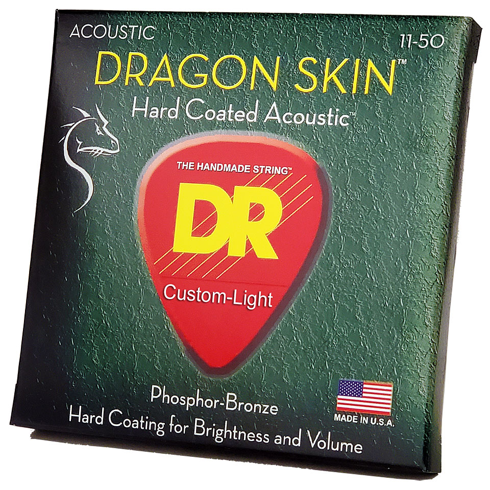 DR Strings Dragon Skin DSA-11 Custom Lite Saiten Westerngitarre DR Strings Dragon Skin DSA-11 Custom Lite Saiten Westerngitarre von DR Strings