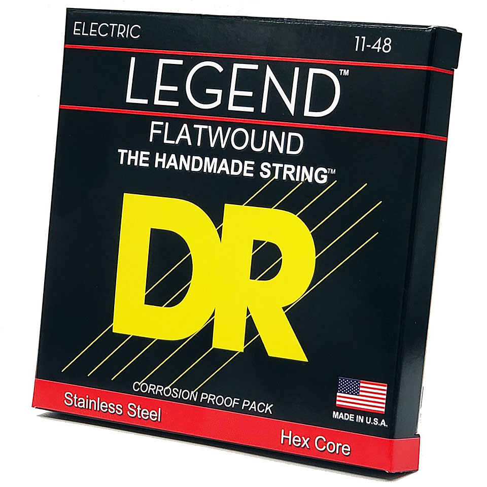 DR Strings Legend Flat Wound FL-11 Extra Lite Saiten E-Gitarre von DR Strings