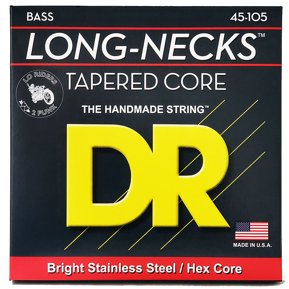 DR Strings Long-Necks Tapered TMH-45 Saiten E-Bass DR Strings Long-Necks Tapered TMH-45 Saiten E-Bass von DR Strings