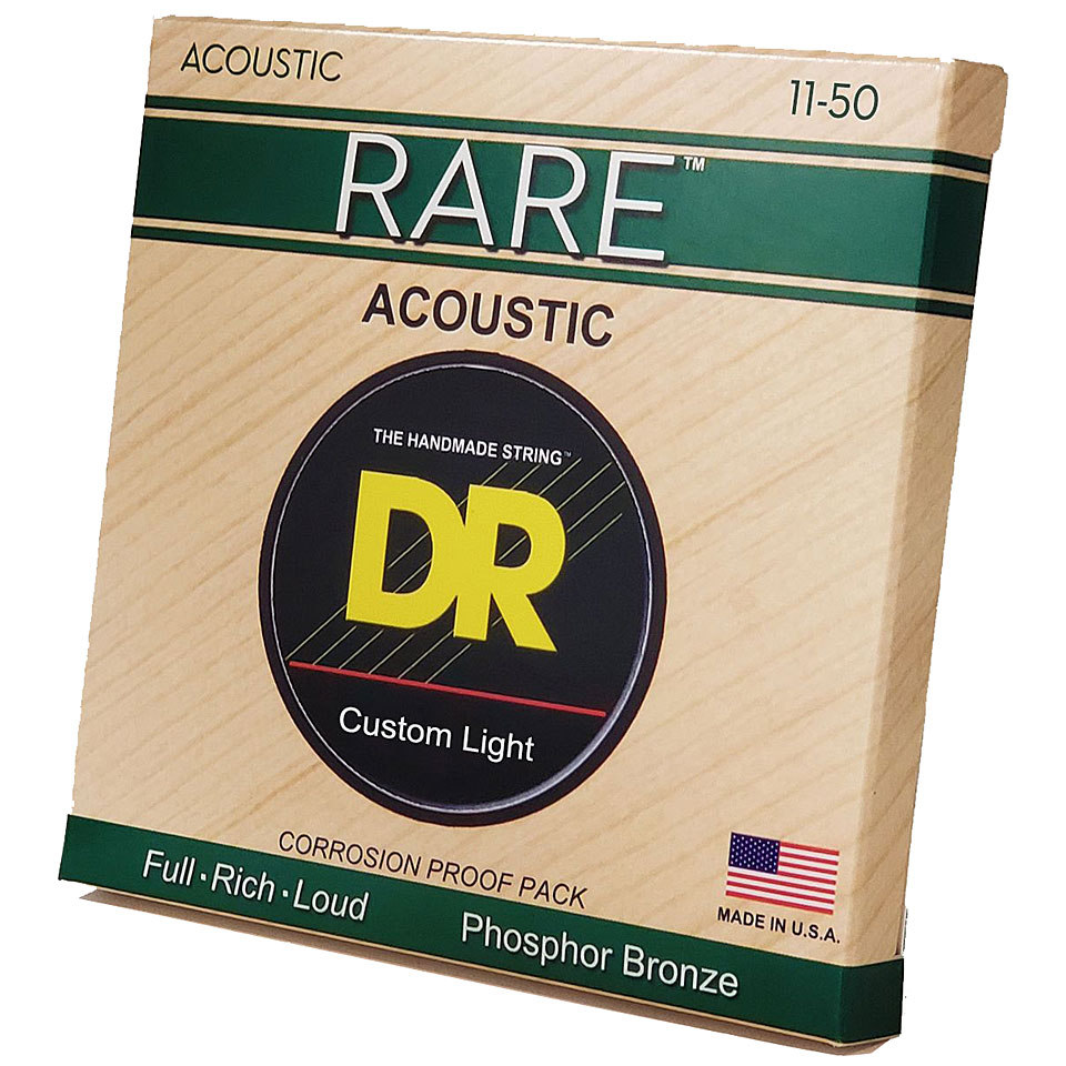 DR Strings Rare RPML-11 Custom Light .011-050 Saiten Westerngitarre DR Strings Rare RPML-11 Custom Light .011-050 Saiten Westerngitarre von DR Strings