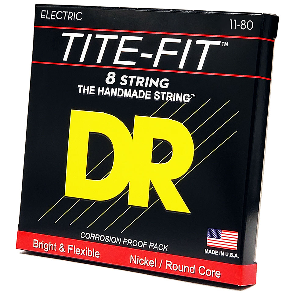 DR Strings Tite-Fit TF8-11 8-String Extra Heavy .011-080 Saiten von DR Strings