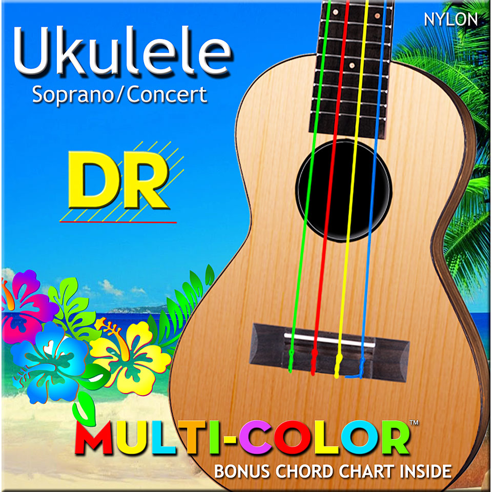 DR Strings UMCSC Soprano/Concert Multi-Color Saiten Zupfinstrument DR Strings UMCSC Soprano/Concert Multi-Color Saiten Zupfinstrument von DR Strings