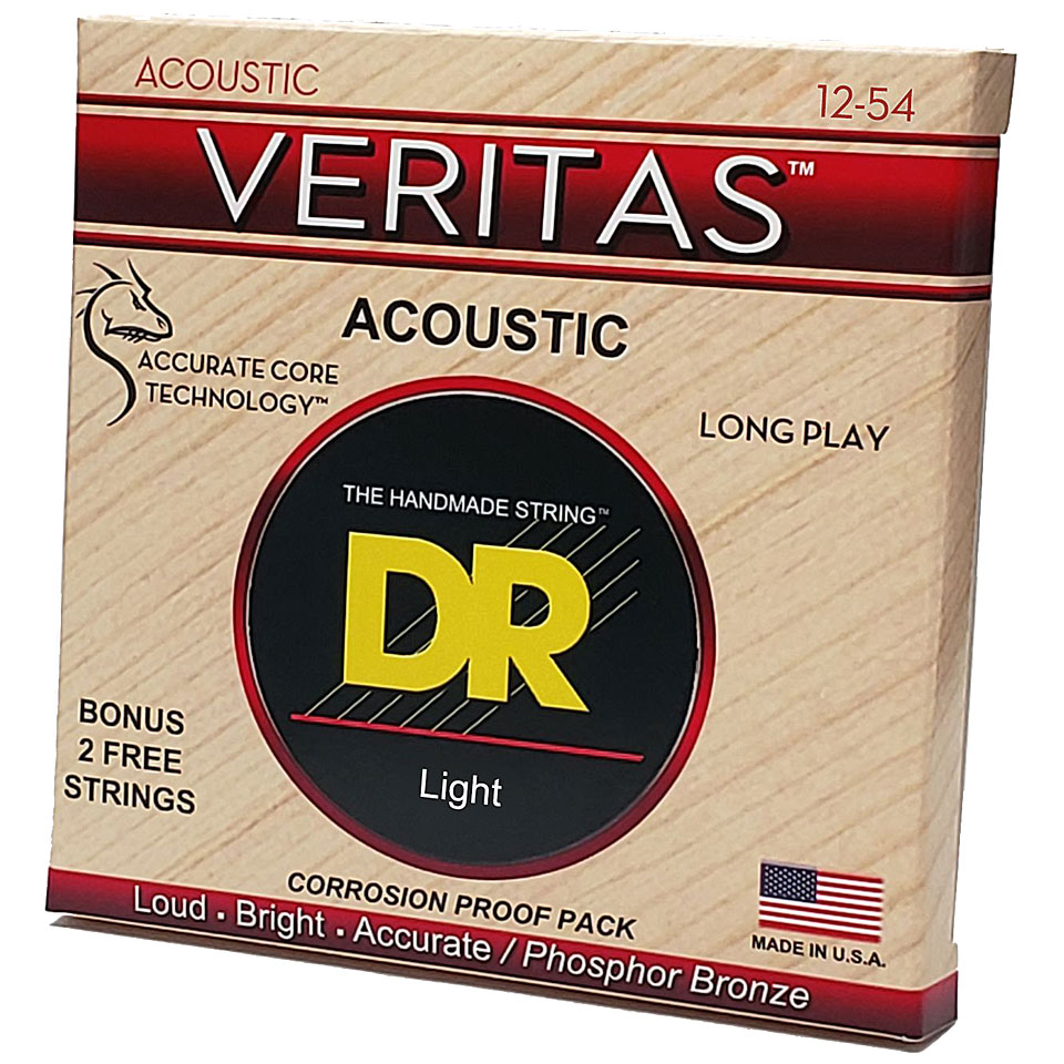 DR Strings Veritas VTA-12 Light .012-054 Saiten Westerngitarre DR Strings Veritas VTA-12 Light .012-054 Saiten Westerngitarre von DR Strings