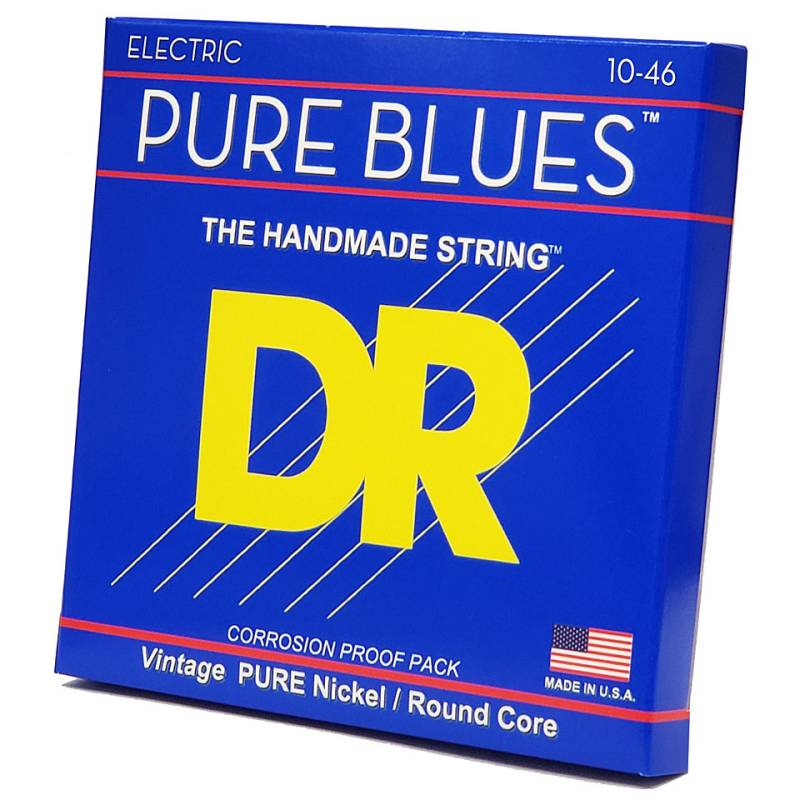 DR Strings Pure Blues PHR-10 Medium .010-046 Saiten E-Gitarre von DR Strings