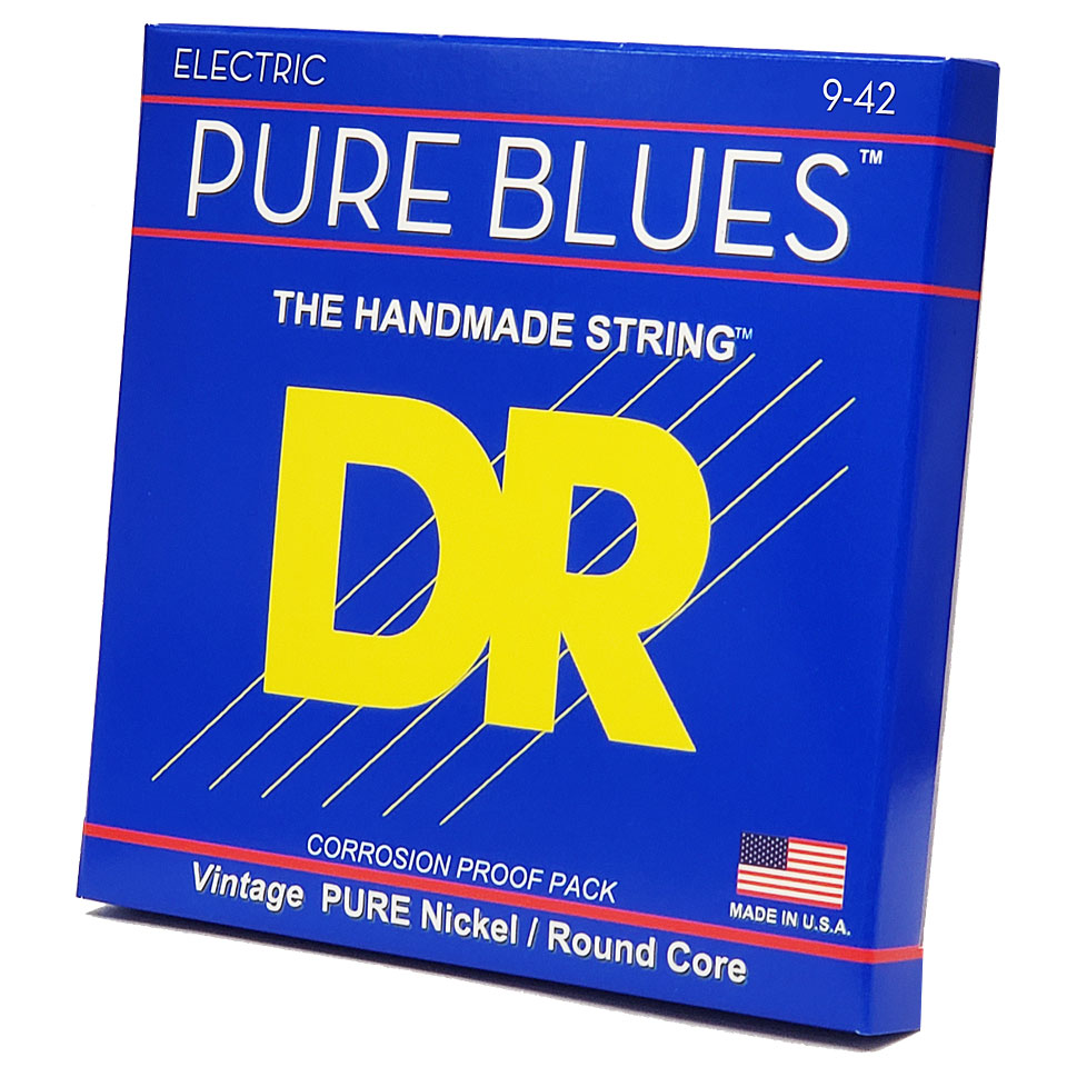 DR Strings Pure Blues PHR-9 Lite .009-042 Saiten E-Gitarre DR Strings Pure Blues PHR-9 Lite .009-042 Saiten E-Gitarre von DR Strings