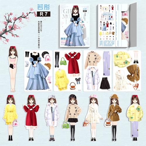 Magnetic Dress Up Dolls, 2024 New Magnetic Princess Dress Up Paper Doll, Portable Princess Dress Up Paper Doll, Pretend and Play Travel Playset Toy, Dress-up Game, Over 3 Years Old (F) von DRABEX