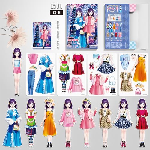 Magnetic Dress Up Dolls, 2024 New Magnetic Princess Dress Up Paper Doll, Portable Princess Dress Up Paper Doll, Pretend and Play Travel Playset Toy, Dress-up Game, Over 3 Years Old (I) von DRABEX