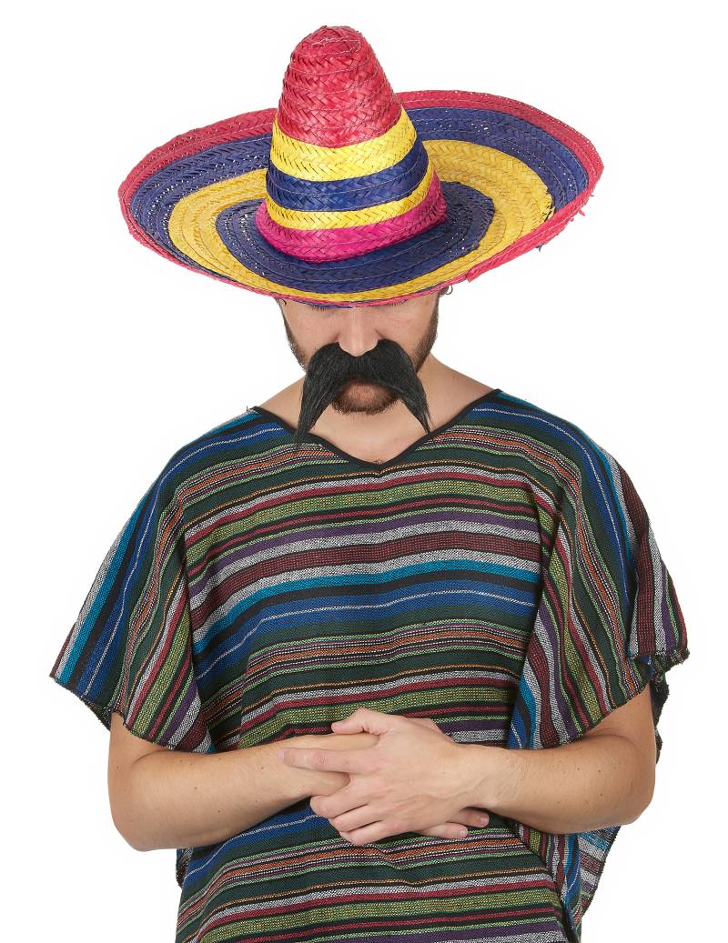 Sombrero-Hut Erwachsene bunt von KARNEVAL-MEGASTORE