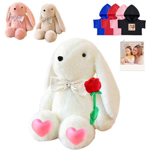 DRAJOIN Personalisierte Plüschhase Plüsch, Benutzerdefinierte Hase Plüschtier mit Text Foto als Personalisierte Langohr Kaninchen für Baby Geschenk, Geburtstag Geschenke für Kinder Erwachsene, 32cm DRAJOIN Personalisierte Plüschhase Plüsch, Benutzerdefinierte Hase Plüschtier mit Text Foto als Personalisierte Langohr Kaninchen für Baby Geschenk, Geburtstag Geschenke für Kinder Erwachsene, 32cm von DRAJOIN