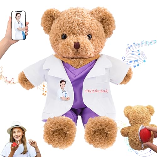 DRAJOIN Personalisiertes Geschenk für Krankenschwestern und Ärzte Personalisierter Teddybär mit Text Foto, Teddybär Personalisiertes Geschenk für Ärzte, Medizinstudenten, Abschlussgeschenke, 25cm DRAJOIN Personalisiertes Geschenk für Krankenschwestern und Ärzte Personalisierter Teddybär mit Text Foto, Teddybär Personalisiertes Geschenk für Ärzte, Medizinstudenten, Abschlussgeschenke, 25cm von DRAJOIN