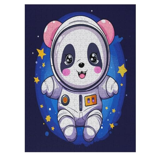 Galaxy Panda Puzzle für Erwachsene,lustig,500 Teile,Heimdekoration,Bildungsspiel,Stressabbau Spielzeug,Spielzeug,Intellektuelles Spiel,Herausforderung,Bildung,Größe:41x55cm von DRALCO