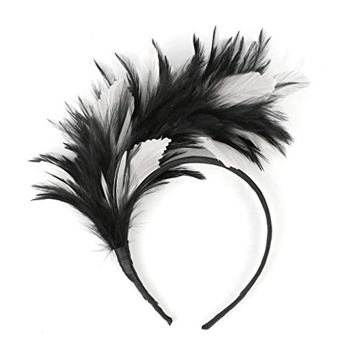 DRALOFAO Feder Haarreif, Feder Haarreif Damen Feder Stirnband Feder Kopfschmuck 20Er Stil Haarband Retro Feder Fascinator Karneval Feder Haarreifen Für Fasching Cocktail Cosplay Hochzeit Party DRALOFAO Feder Haarreif, Feder Haarreif Damen Feder Stirnband Feder Kopfschmuck 20Er Stil Haarband Retro Feder Fascinator Karneval Feder Haarreifen Für Fasching Cocktail Cosplay Hochzeit Party von DRALOFAO