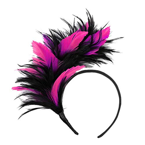 DRALOFAO Feder Haarreifen, Feder Haarreif Damen Feder Stirnband Feder Kopfschmuck 20Er Stil Haarband Retro Feder Fascinator Karneval Feder Haarreifen Für Fasching Cocktail Cosplay Hochzeit Party DRALOFAO Feder Haarreifen, Feder Haarreif Damen Feder Stirnband Feder Kopfschmuck 20Er Stil Haarband Retro Feder Fascinator Karneval Feder Haarreifen Für Fasching Cocktail Cosplay Hochzeit Party von DRALOFAO