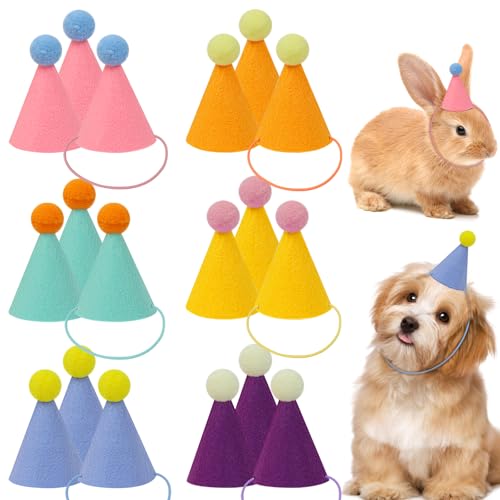 DRANSMIC 18pcs Mini Party Hüte für Stofftiere, Geburtstag Party Kegel Hüte Puppen Hund Katze Kaninchen Welpen Sortierte Tier Geburtstag Dekorationen DRANSMIC 18pcs Mini Party Hüte für Stofftiere, Geburtstag Party Kegel Hüte Puppen Hund Katze Kaninchen Welpen Sortierte Tier Geburtstag Dekorationen von DRANSMIC