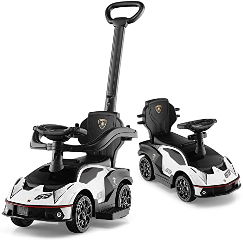 DREAMADE Rutschauto Lamborghini, 3 in 1 Rutschfahrzeug mit Schiebestange, Hupe, Stauraum & Verstellbarer Fußablage, Schiebeauto für Kinder 12-36 Monate DREAMADE Rutschauto Lamborghini, 3 in 1 Rutschfahrzeug mit Schiebestange, Hupe, Stauraum & Verstellbarer Fußablage, Schiebeauto für Kinder 12-36 Monate von DREAMADE