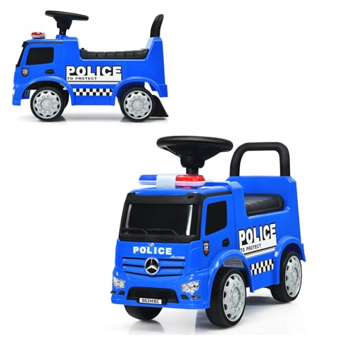 DREAMADE Rutschauto Polizei, Mercedes-Benz Polizeiauto mit Lichter, Hupe, Sound & Stauraum, Kinderfahrzeug für Kleinkinder 1-3 Jahre, belastbar bis zu 25kg DREAMADE Rutschauto Polizei, Mercedes-Benz Polizeiauto mit Lichter, Hupe, Sound & Stauraum, Kinderfahrzeug für Kleinkinder 1-3 Jahre, belastbar bis zu 25kg von DREAMADE