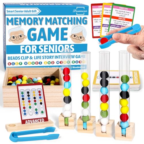 DREAMORIE Farbsortier- und Matching-Spiele für Senioren, Demenzaktivitäten für Senioren mit Lebensgeschichte, Alzheimer-Aktivitäten für ältere Menschen mit Demenz, ältere Menschen, Geschenke für DREAMORIE Farbsortier- und Matching-Spiele für Senioren, Demenzaktivitäten für Senioren mit Lebensgeschichte, Alzheimer-Aktivitäten für ältere Menschen mit Demenz, ältere Menschen, Geschenke für von DREAMORIE