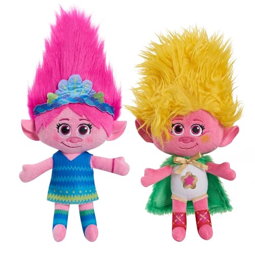 DreamWorks Trolls Band Together 20,3 cm kleine Plüschmohnblume und Viva, 2-teiliges Set, Stofftiere, Kinderspielzeug ab 3 Jahren, von Just Play DreamWorks Trolls Band Together 20,3 cm kleine Plüschmohnblume und Viva, 2-teiliges Set, Stofftiere, Kinderspielzeug ab 3 Jahren, von Just Play von DREAMWORKS TROLLS
