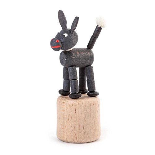 Wackeltier Wackelfigur Esel, Figur aus Holz, natur, 8,5 cm, von DREGENO SEIFFEN – Original erzgebirgische Handarbeit, stimmungsvolle Dekoration Wackeltier Wackelfigur Esel, Figur aus Holz, natur, 8,5 cm, von DREGENO SEIFFEN – Original erzgebirgische Handarbeit, stimmungsvolle Dekoration von DREGENO