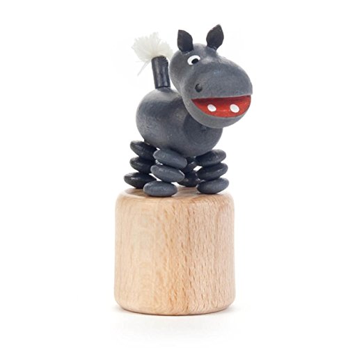 Wackeltier Wackelfigur Flusspferd, Figur aus Holz, natur, 7 cm, von DREGENO SEIFFEN – Original erzgebirgische Handarbeit, stimmungsvolle Dekoration Wackeltier Wackelfigur Flusspferd, Figur aus Holz, natur, 7 cm, von DREGENO SEIFFEN – Original erzgebirgische Handarbeit, stimmungsvolle Dekoration von DREGENO