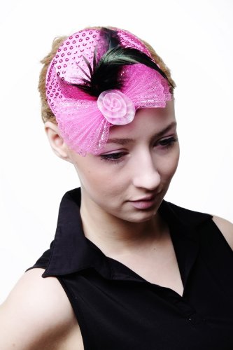DRESS ME UP – Fascinator Miniatur Hut Mini Zylinder Pink Rosa Damen Burlesque Pailletten H30 DRESS ME UP – Fascinator Miniatur Hut Mini Zylinder Pink Rosa Damen Burlesque Pailletten H30 von DRESS ME UP