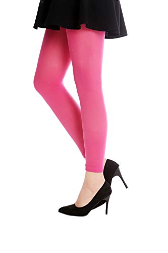 DRESS ME UP - W-014P-PINK Strumpfhose Leggings Pantyhose Damenkostüm Party Karneval Halloween Blickdicht rosa pink dunkelrosa S/M von dressmeup