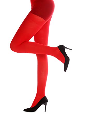 DRESS ME UP - WZ-012R Strumpfhose Pantyhose Damenkostüm Party Karneval Halloween rot S/M von DRESS ME UP