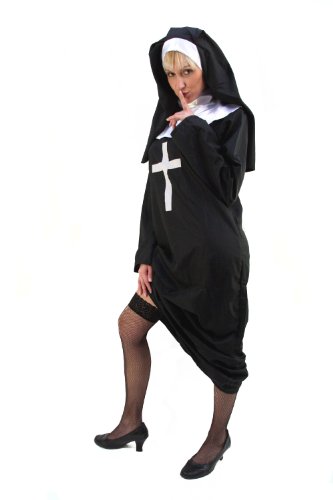 Kostüm Nonne Oberin Nun Schwester Halloween Damen Gr.42 von DRESS ME UP