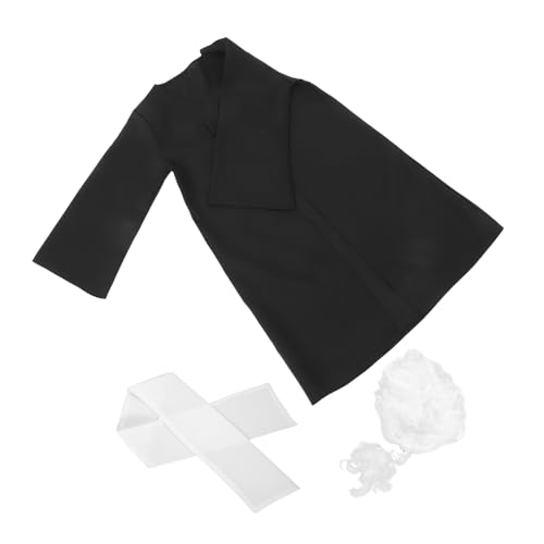 DRESSOOS Jungen Mädchen Jungen Und Mädchen Richter Anwalt Anzug Perücke Rollenspiel Kostüme Für Party Halloween von DRESSOOS