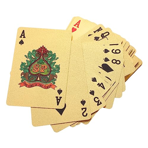DRESSOOS 1 Kartenspielen Punktekarten aus Kunststoff Unterhaltung Spielen Chinesisches Poker Tischspielkarte Tally Ho Spielkarten Pokerkarten Partyzubehör wasserdicht Spiel Requisiten PVC von DRESSOOS