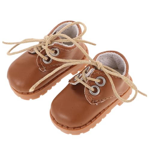 DRESSOOS Puppen Schuhe Miniatur Puppenschuhe Aus Kunstleder Für 15 Große Puppen Simulierte Schuhaccessoires Hellbraun Für Bjd Und Andere Spielzeugpuppen Ideales Puppenzubehör DRESSOOS Puppen Schuhe Miniatur Puppenschuhe Aus Kunstleder Für 15 Große Puppen Simulierte Schuhaccessoires Hellbraun Für Bjd Und Andere Spielzeugpuppen Ideales Puppenzubehör von DRESSOOS