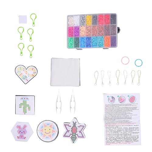 DRESSOOS Puzzle-Set Mit 24 Bunten Perlen Zur Schmuckherstellung 4300 Teile Sicheres Kunststoffmaterial Für Jungen Und Halsketten-Armband-zubehör Zufällige Farbe DRESSOOS Puzzle-Set Mit 24 Bunten Perlen Zur Schmuckherstellung 4300 Teile Sicheres Kunststoffmaterial Für Jungen Und Halsketten-Armband-zubehör Zufällige Farbe von DRESSOOS